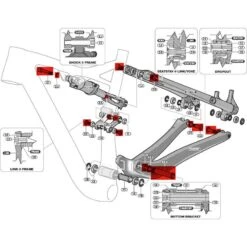 Specialized 98914-5003 Kit Viteria Carro Posteriore Epic