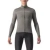Maglia Manica Lunga Castelli Pro Thermal Mid Rosso Corsa Grigio