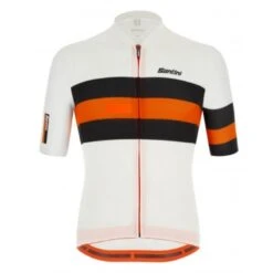 Maglia Santini Eco Sleek Bengal Bianco