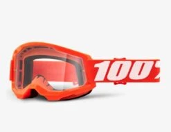Maschera 100% Strata 2 Arancione Clear Lens