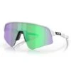 Occhiali Oakley Sutro Lite Sweep Bianco Opaco Lenti Prizm Road Jade