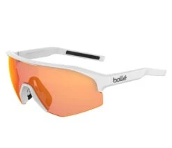 Occhiali Bolle Lightshifter Bianco Opaco Lente Phantom Marrone/rosso