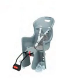 POLISPORT Seggiolino Posteriore Boodie Ff Telaio Argento